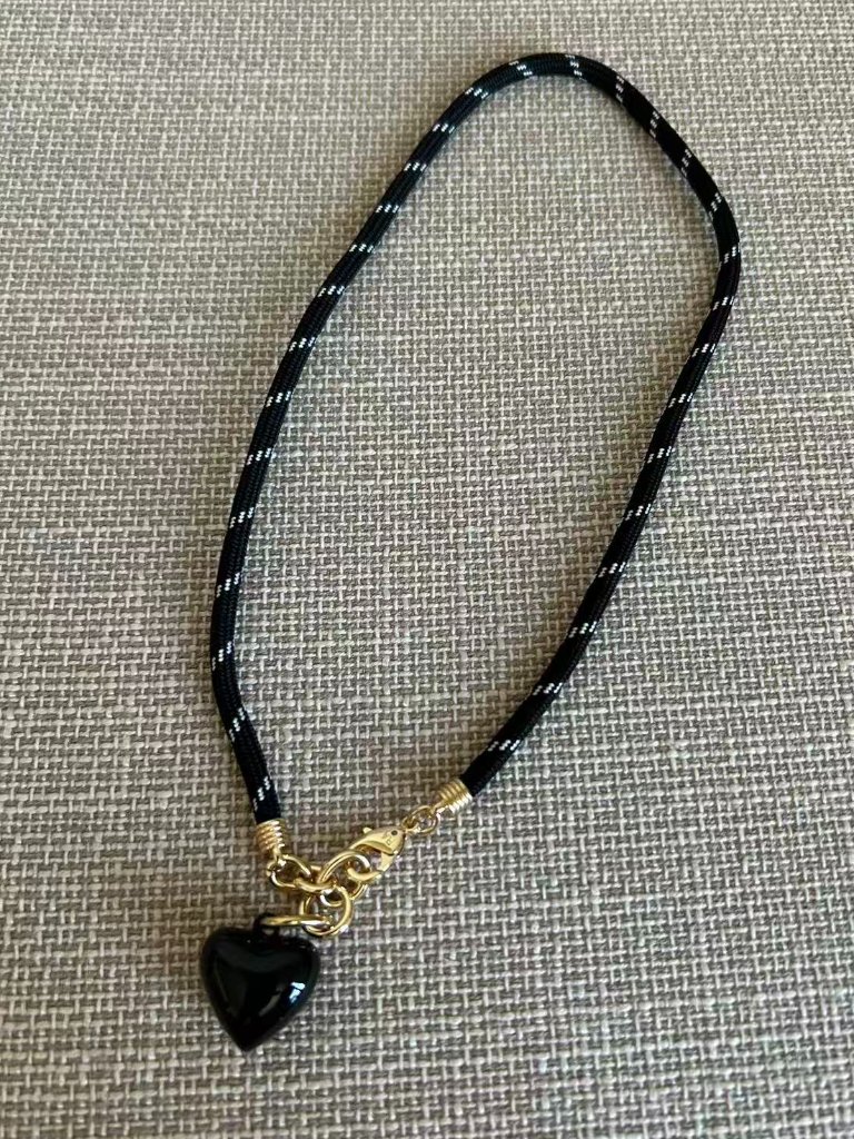 Roxanne Assoulin The Happy Cord Charm Necklace Black/Black — image 4 of 4